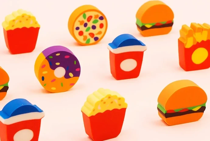 QH-8646 Fast Food Theme Boxed Extrusion Eraser