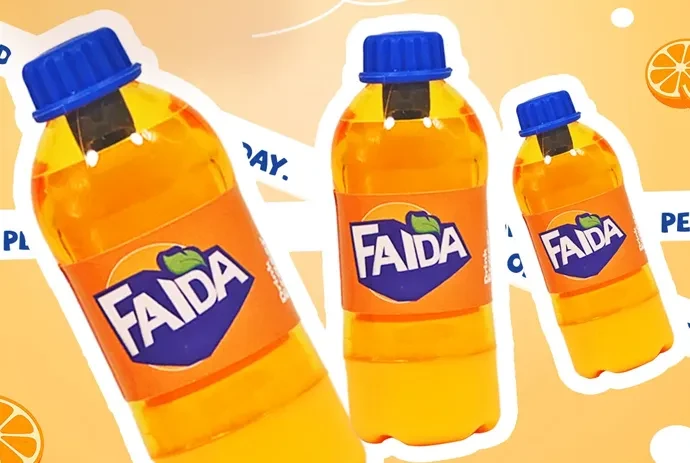 QH-8822 Fanta Bottle Eraser, Dual-purpose eraser